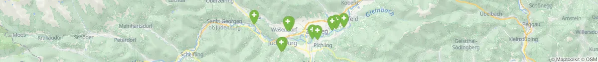 Map view for Pharmacies emergency services nearby Gaal (Murtal, Steiermark)